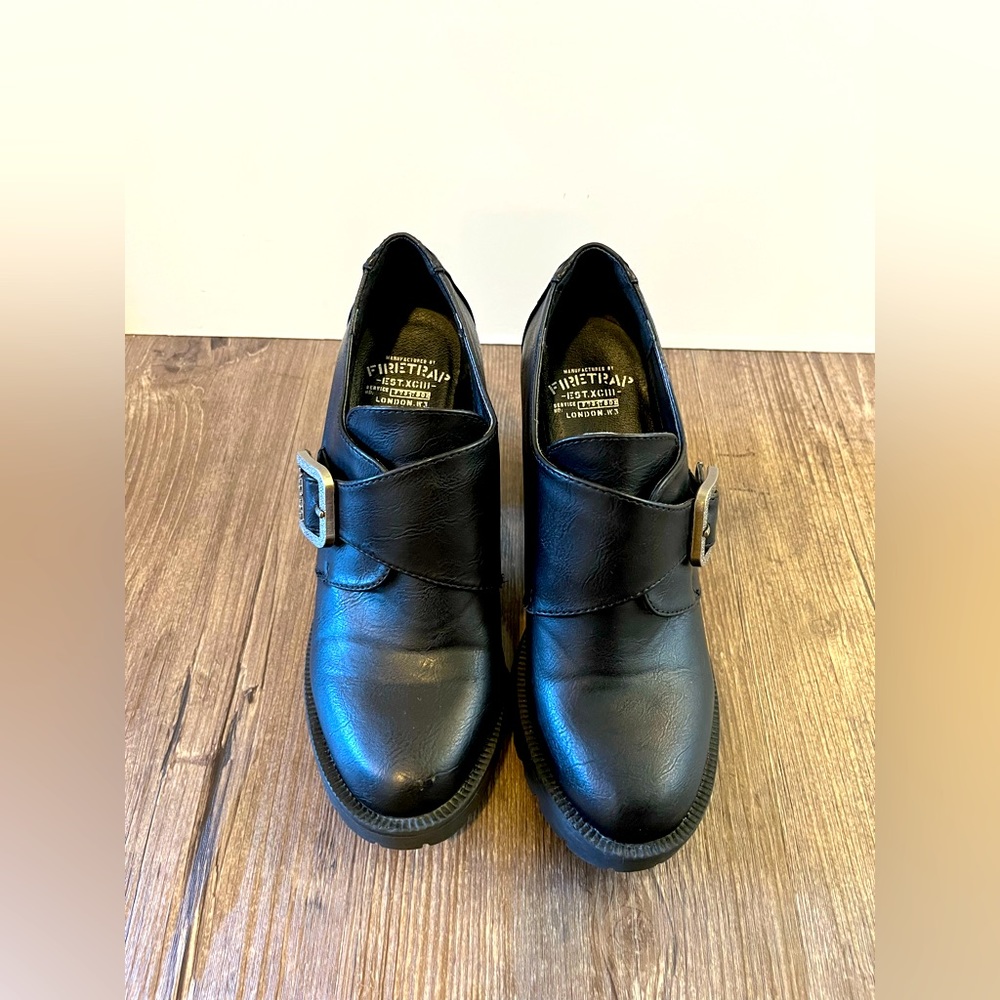 Fire trap chunky heel